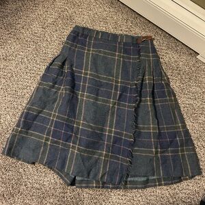 Ralph Lauren Wool Plaid Skirt